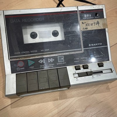 SANYO MR-33DR Data Recorder Tested with Damaged Knob, For Parts or Repair