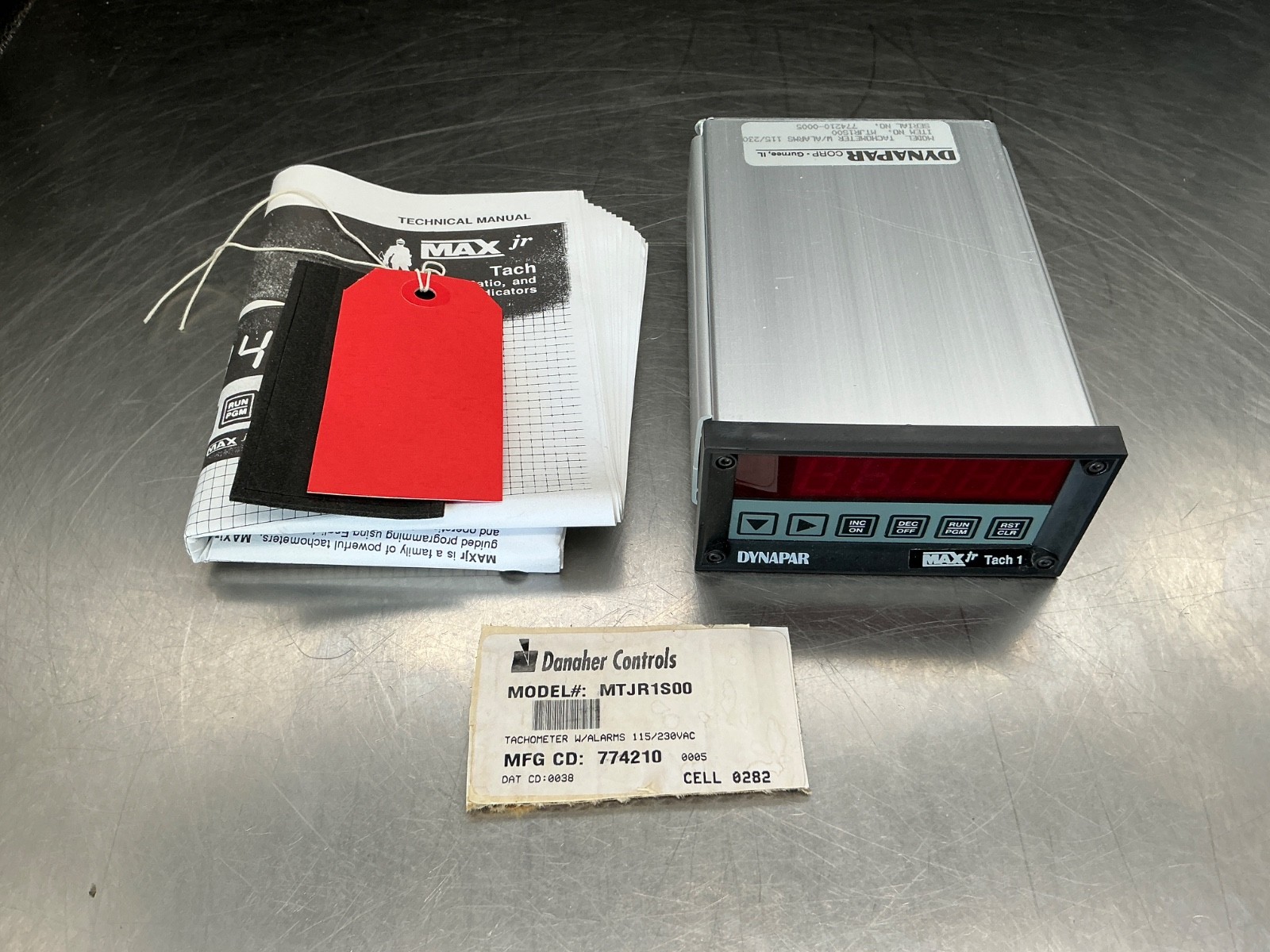 Danaher MTJR1S00 Tachometer with Alarms 115/230vac