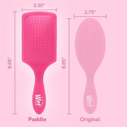 Spazzola districante, paddle, rosa, spazzola districante potente, di Wet Brush - Foto 2 di 3