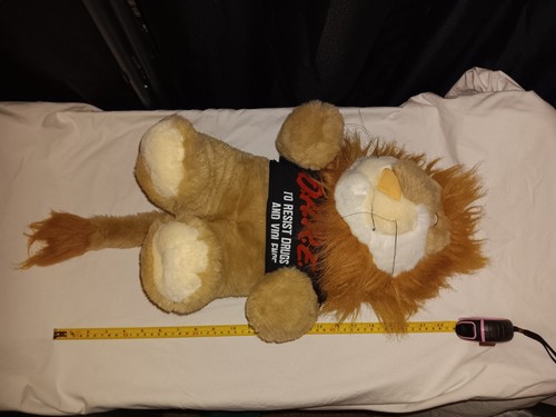 Vintage 90’s D.A.R.E. Plush DAREN THE LION 10" Stuffed Animal DARE EUC VTG - Picture 2 of 5