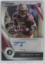 2021 Panini Prizm Draft Picks Silver Tamorrion Terry #DPA-TTE Auto 3hd