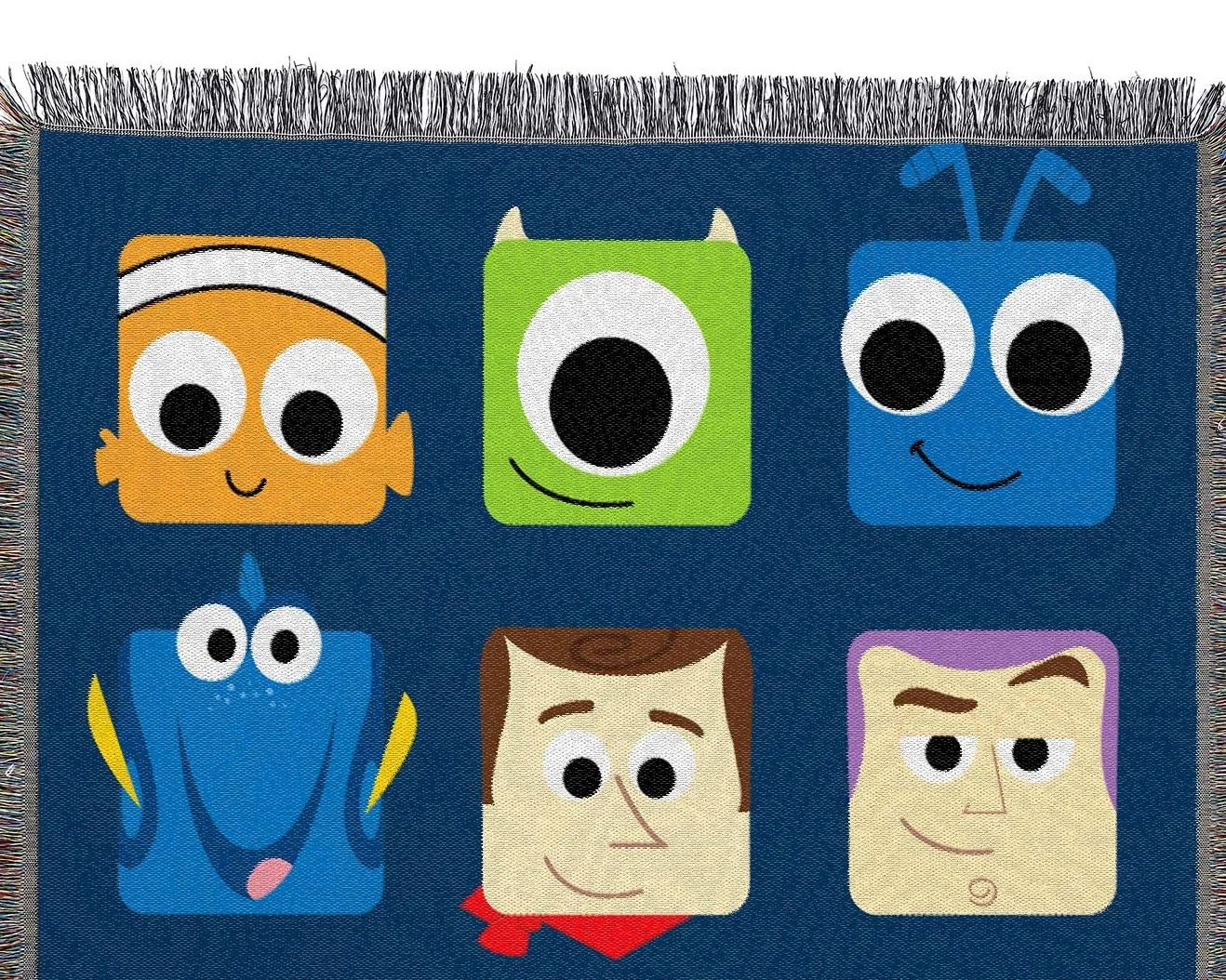 Northwest Disney-Pixar Woven Tapestry Throw Blanket, 48" x 60", Pixarland