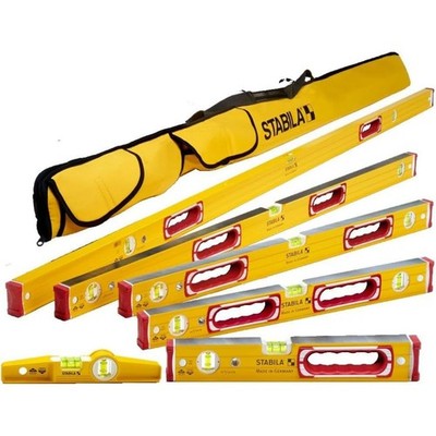 Stabila 78296 Type 196 Classic 6 Level Set w/ Case + 10in Torpedo