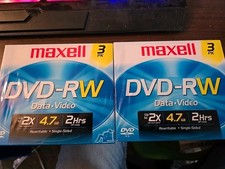 Lot Of 2 3pks Of Maxell DVD-RW