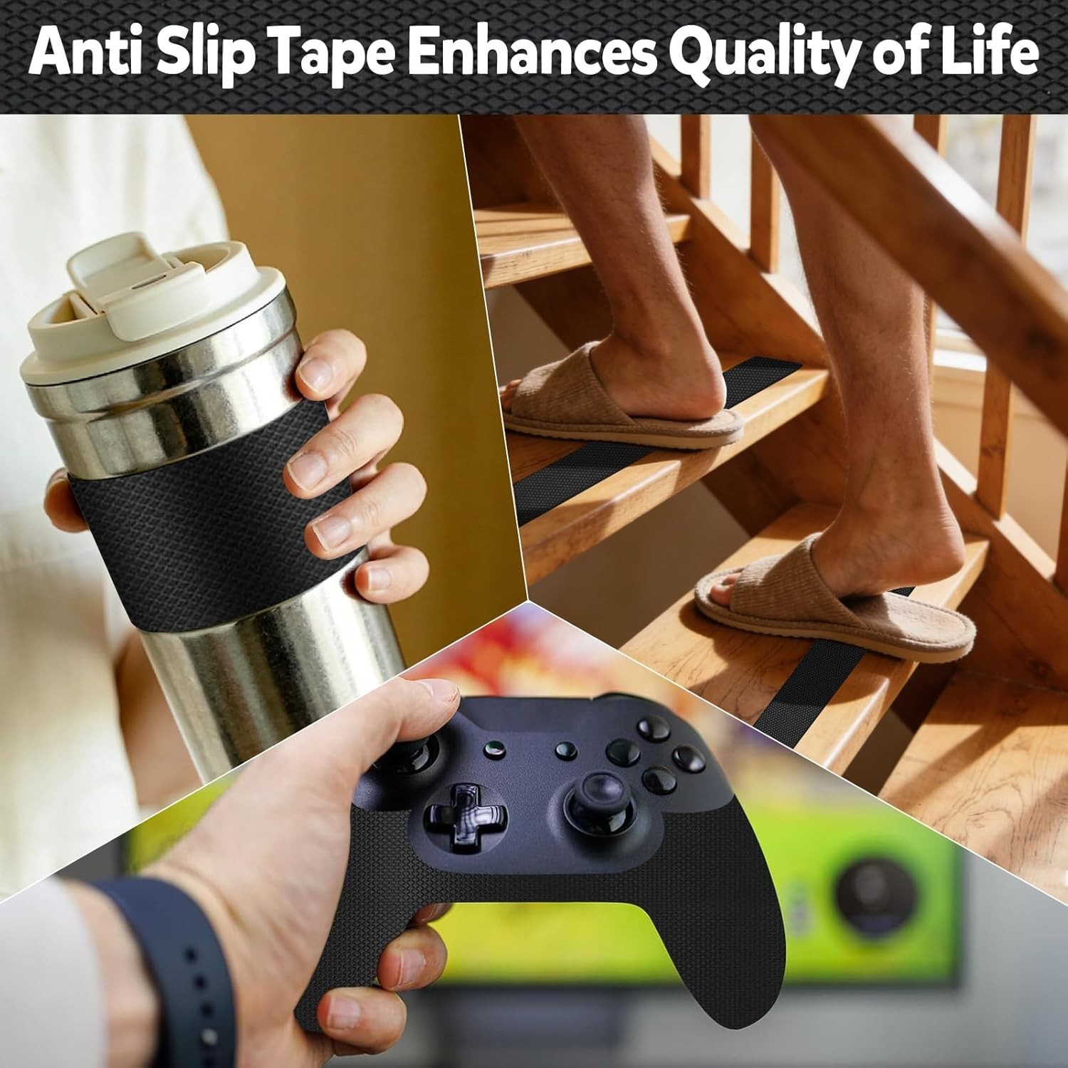 Rubber Grip Tape 5cm x 5m Non-Slip Anti Slip Adhesive Waterproof Tape Safety UK 5