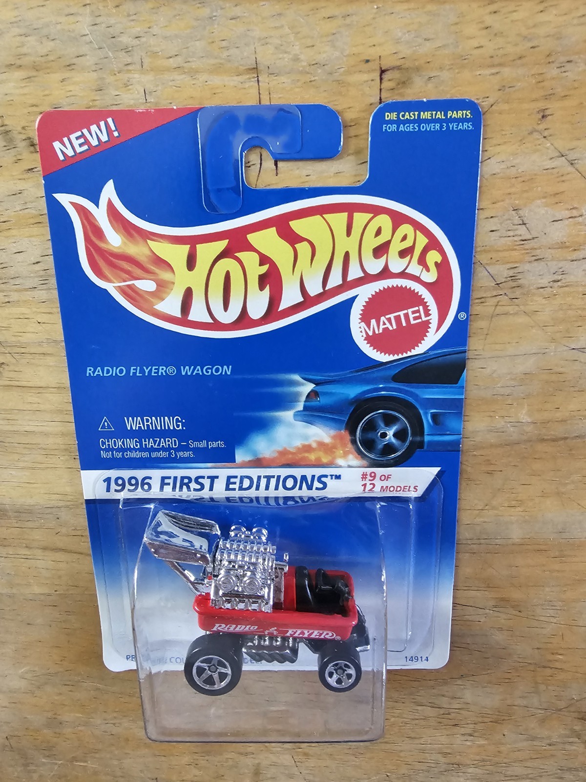 Hot Wheels Radio Flyer Wagon, Red; 1996 First Editions 9/12, Collector No. 374