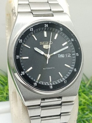 Seiko 5 Automatic 7S26-3160 Railway Time Day/Date Vintage Men s Watch AKJ749AK12