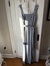 Show Me Your Mumu - Paris Gown - Steel Blue Chiffon - Medium NWT