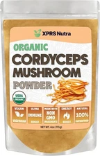 ORGANIC CORDYCEPS MUSHROOM POWDER Immunity Brain Gut Liver Heart Health