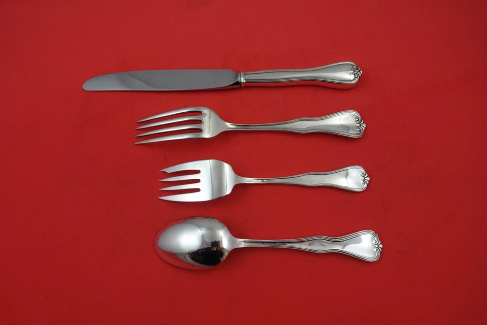 Puritan de Frank Whiting plata esterlina tamaño regular ajuste de lugar 4 piezas Foto 2 de 4