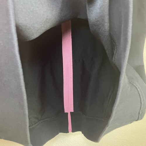 Lauren Ralph Lauren Monogram Zip XL Track Jacket Black Pink Women Preppy Sporty - Picture 6 of 6