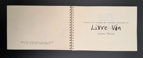 Nicolas Jolivot Envoi dédicace et dessin Journées Nationales du livre et du vin - Picture 5 of 10