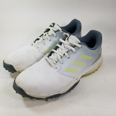 Adidas ZG21 Kids Unisex Size White/Gray/Yellow Soft Spike Golf