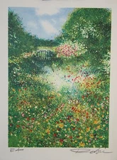 Raphael Robic - Print Original - Lithography - Gate IN Giverny 4