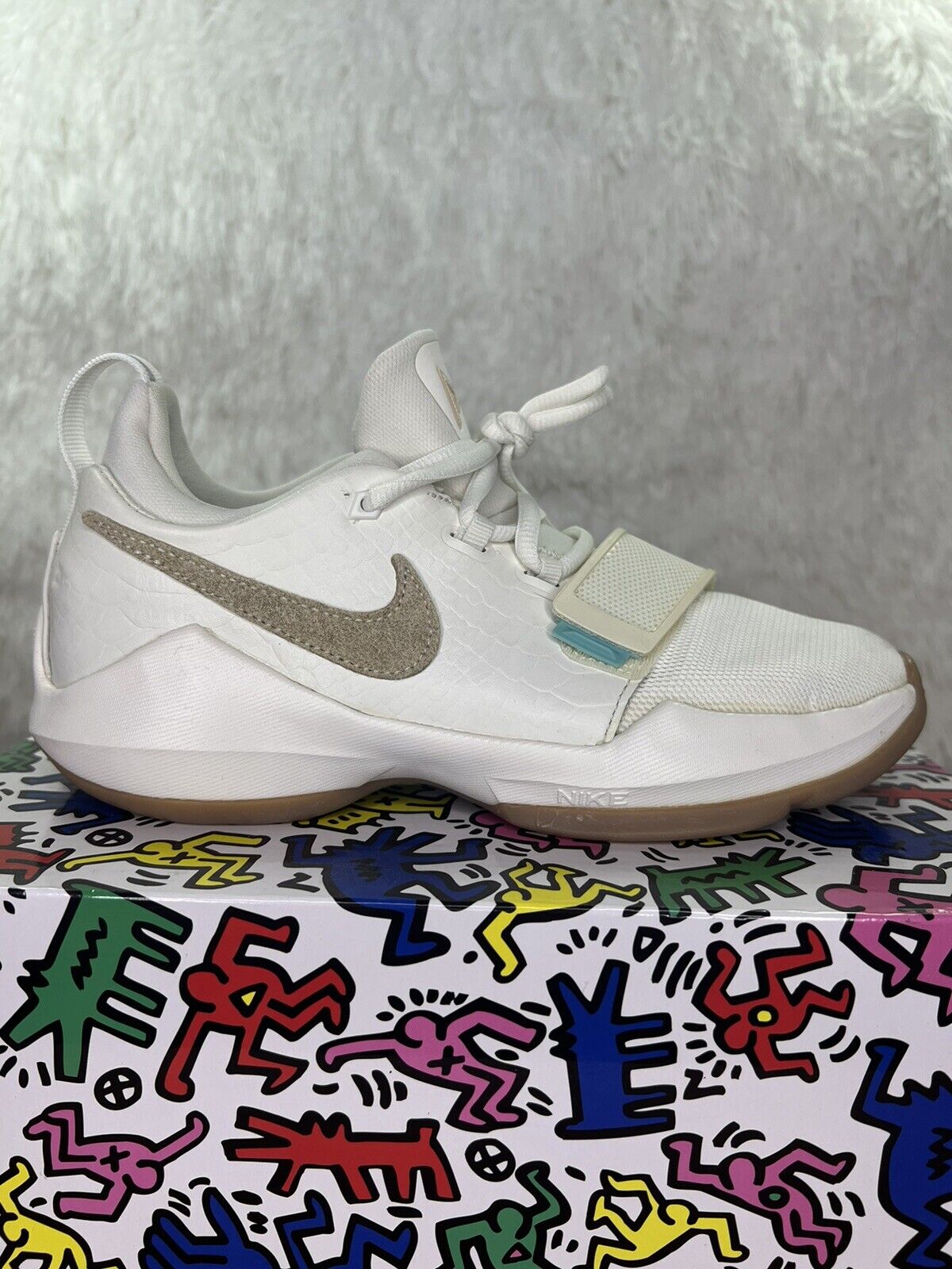 Nike PG1 Paul George GS Youth Ivory Gum 880304-110 Size 5Y