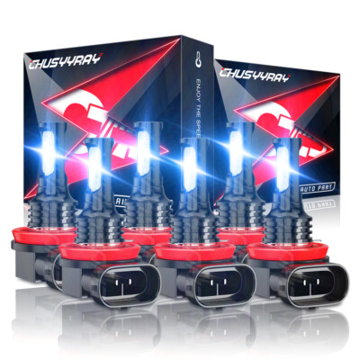 For Saturn Sky 2007-2010 LED Headlight High Low Beam Fog Light 8000K 360000LM AE