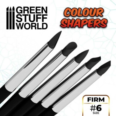 Modellierpinsel - Größe#6 - Schwarz Firm - Colour Shapers Silikonpinsel Fondant