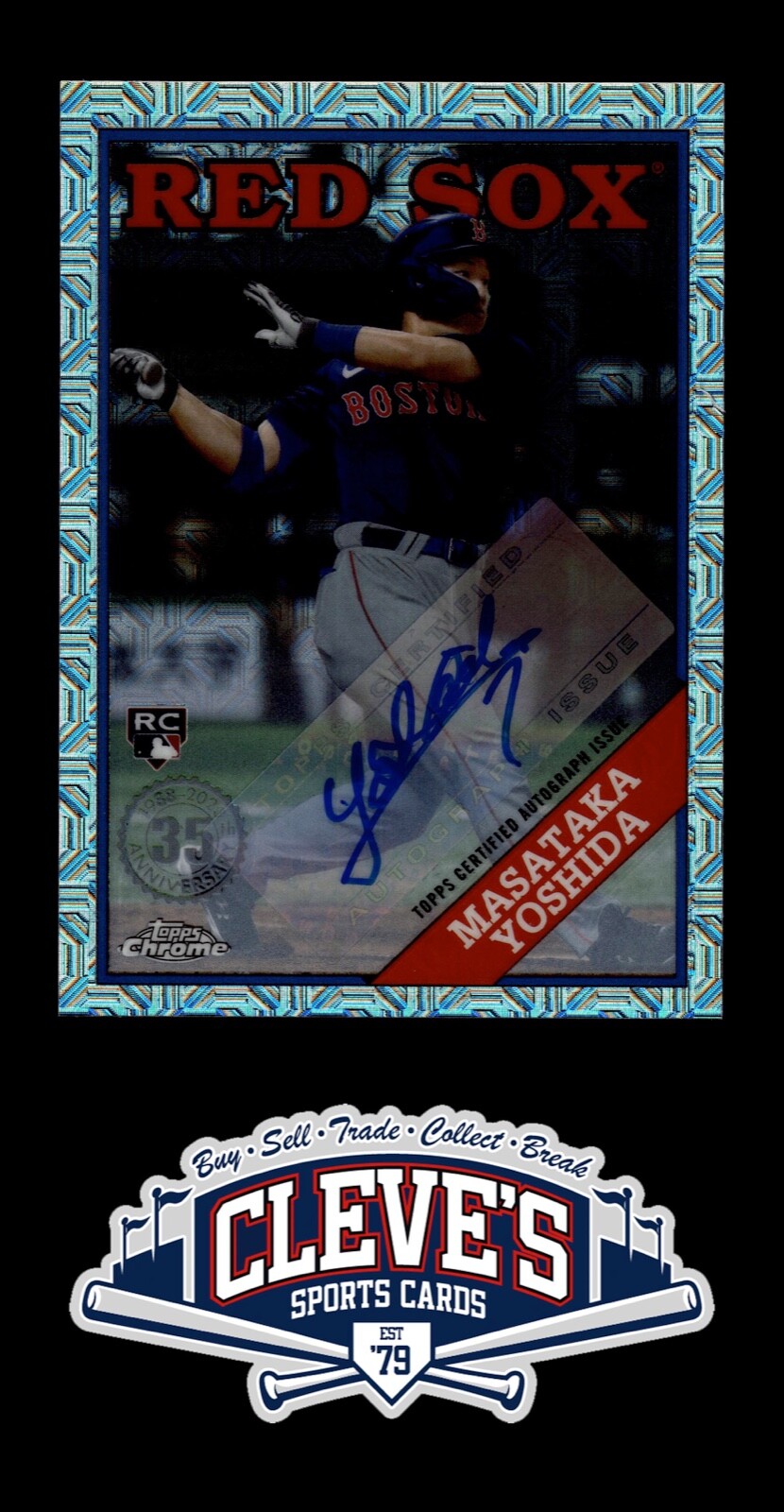 2023 TOPPS SERIES 2 MASATAKA YOSHIDA AUTO RC 22/99 SILVER PACK MOJO REFRACTOR