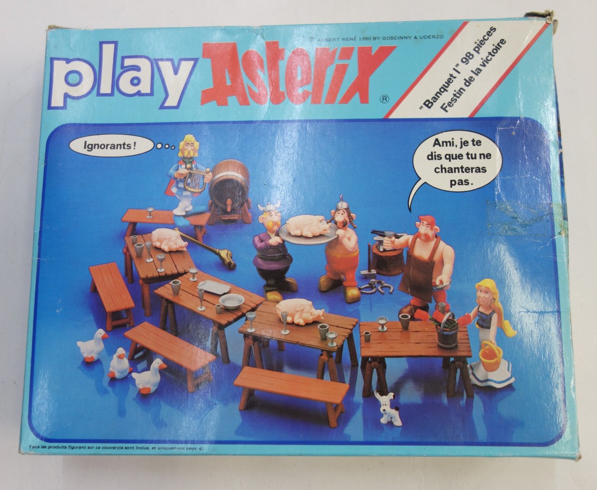 Astérix play société ceji - 3 Figurine - 1980