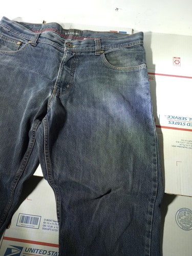 BIAGGINI Blue Denim Regular Straight Jeans Mens W36× L32 - Picture 4 of 19