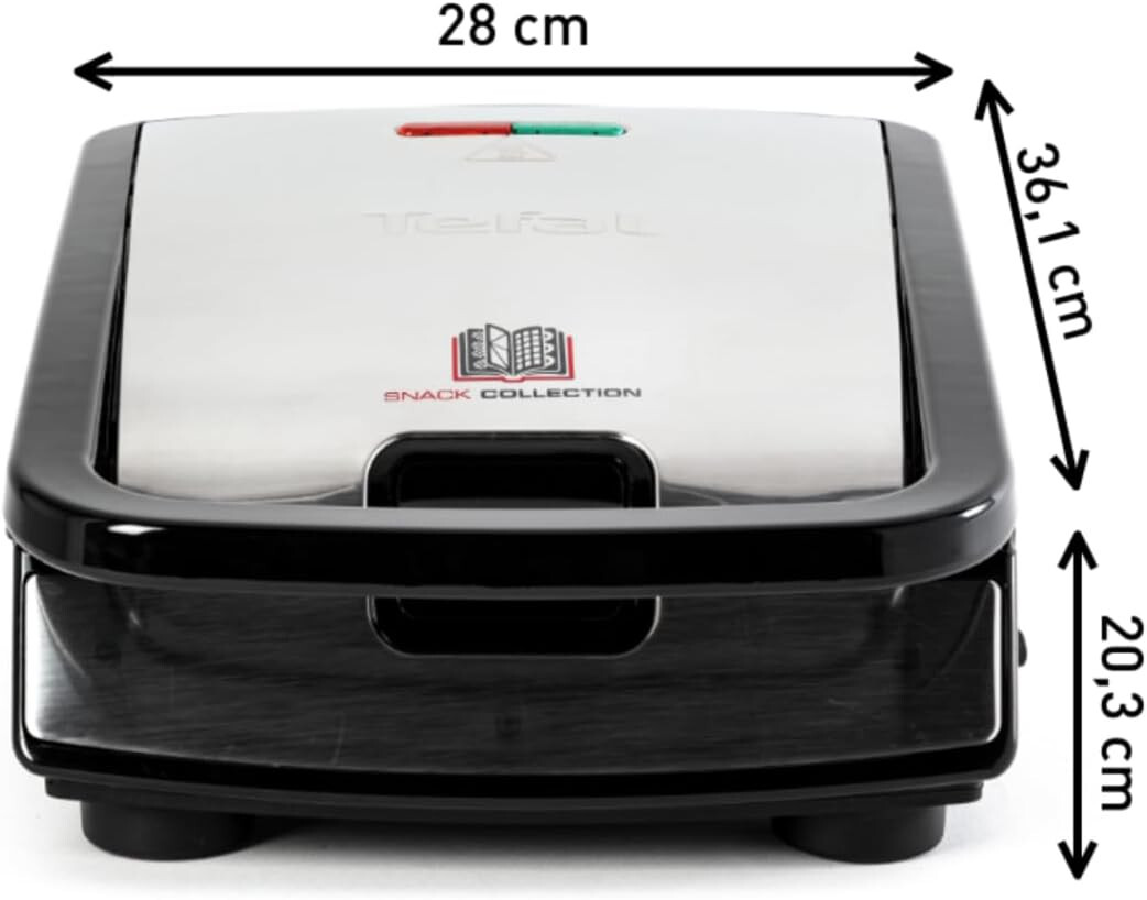 Tefal Snack Collection Electric Toaster Plate 700W Box Sandwich Waffle Set