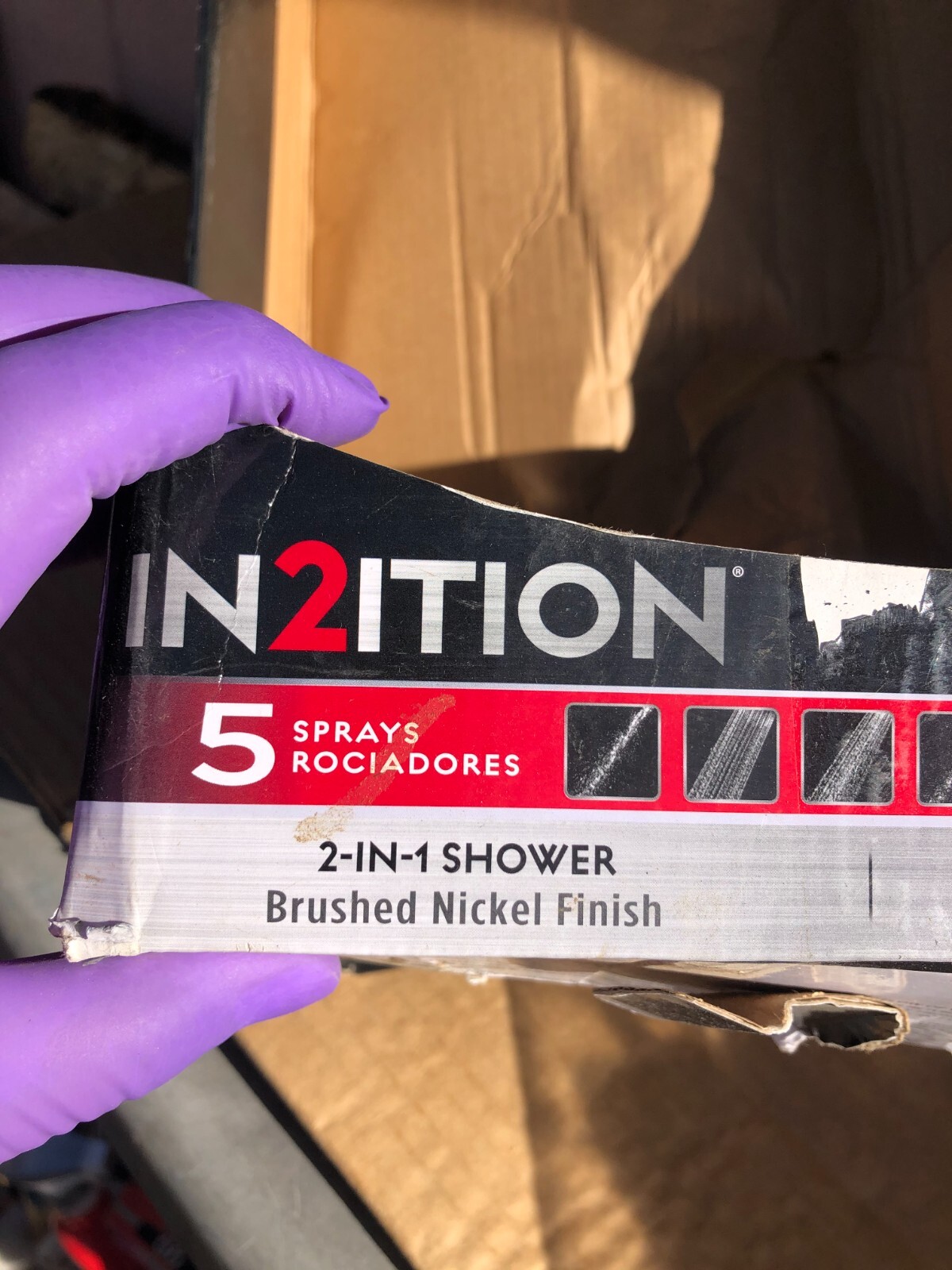 DELTA IN2ITION 2&1 SHOWER HEAD BRUSHED NICKEL 75583CSN eBay