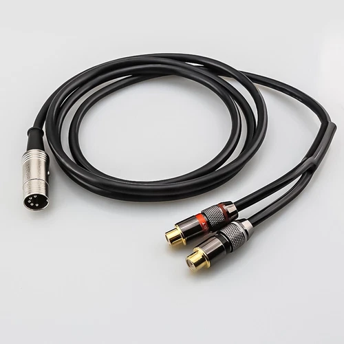 Audiophile 1ft 5Pin Din Male to 2RCA Female Jumper Wire For BO,Naim,Quad Systems - Picture 5 of 10