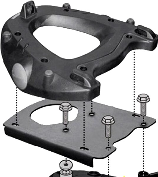 Heck GepäCkträGerplatte FüR BMW F800 GS 2008 2009 2010 2011 2012 2013 2014-image