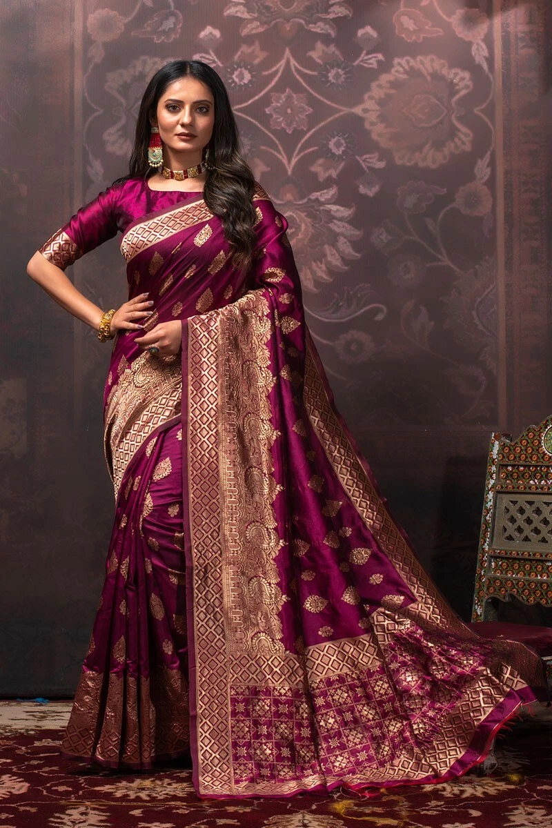 Silk saree best sale attire