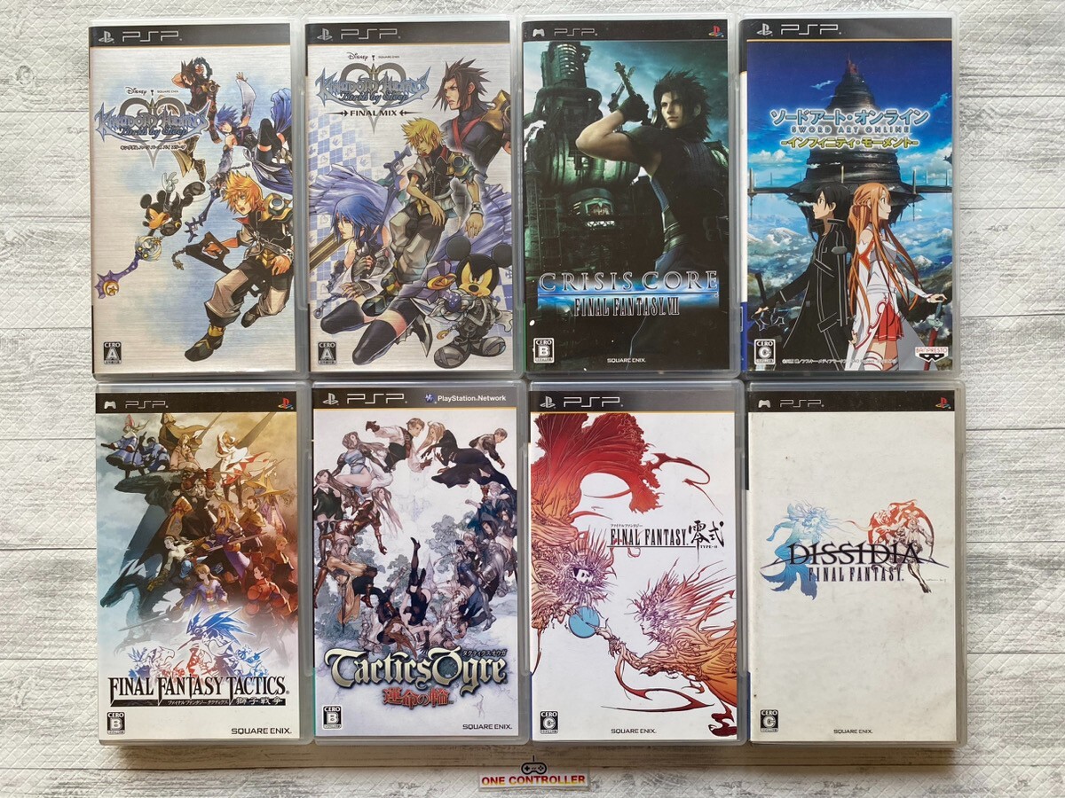 SONY PSP Kingdom Hearts & Final Fantasy VII & Tactics & Ogre