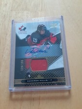 2018 Upper Deck Team Canada Juniors Cameron Hillis Auto/Patch /199 Rookie #43 Rc