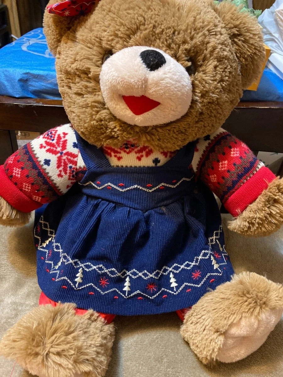 2019 WalMART CHRISTMAS Snowflake TEDDY BEAR Brown Girl 20