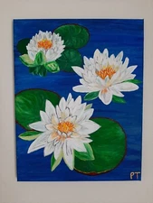Water Lily's- Original Acrylic painting