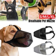 Dog Muzzle Pet Muzzle for Anti-Biting Chewing Licking Adjustable Breathable UK