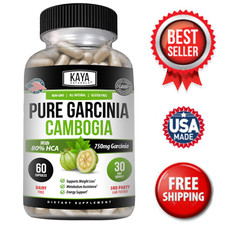 Pure Garcinia Cambogia 80 HCA Extract Natural Weight Loss Energy Fat Burner