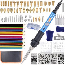 108PCS Electric Engraving Tool Kit Adjustable Temp Wood Craft DIY Engraving Pen