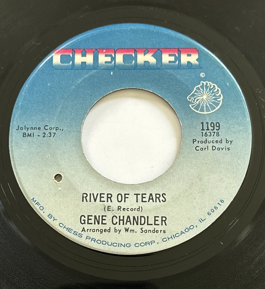 Gene Chandler - River Of Tears / It’s Time To Settle Down Checker 1199 7” VG+ Foto 3 de 4