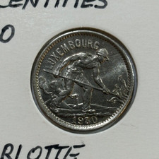 1930 Luxembourg 50 Centimes - Charlotte Coin