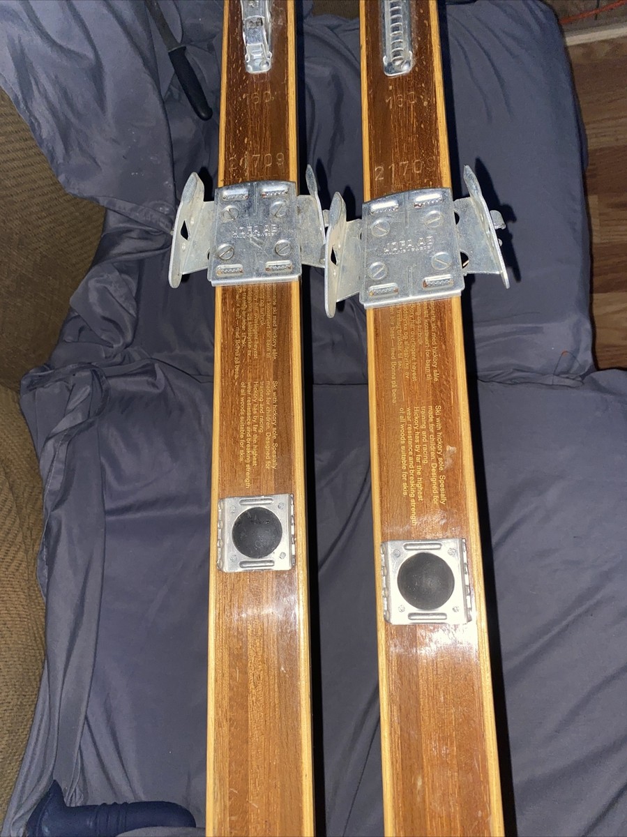 Vintage Bonna Nor Turski 160cm Cross Country Hickory Skis | eBay