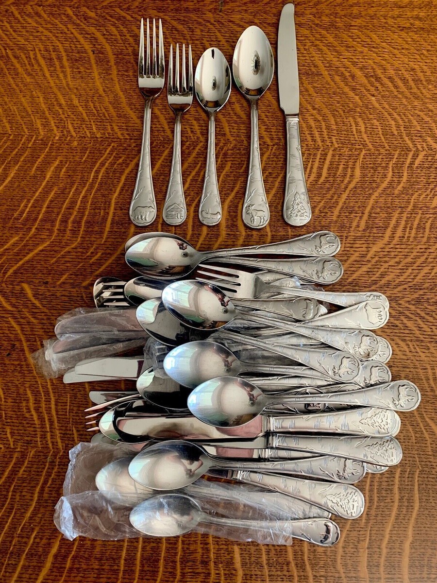 Cambridge Lodge Frost Mountain Sand Flatware Silverware You Choose