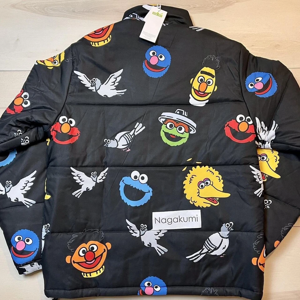 💙 Chaqueta acolchada grande Staple Pigeon x Sesame Street Crew nueva con etiquetas Foto 3 de 4
