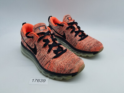 Nike Flyknit Max Women's Size 8.5 Running Shoes Hyper Orange
