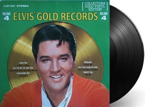 ELVIS PRESLEY Elvis' Golden Records Volume 4 LP Canadian RCA 1978 Gold Vinyl Pop - Picture 5 of 6
