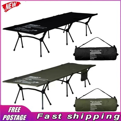 Portable Camping Cot Collapsible Sleeping Bed Outdoor Single Bed for Adults Kids