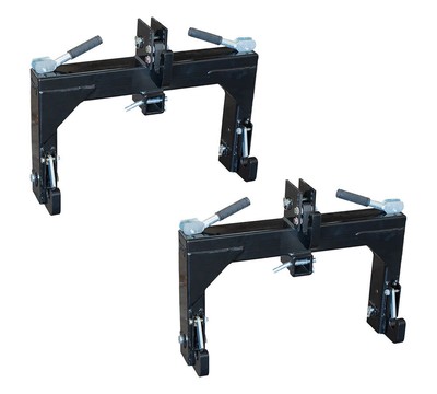 2PK 3Point Quick Hitch & 2'' Receiver for Category 1&2 Tractor w/5 Level Ad. Bolt