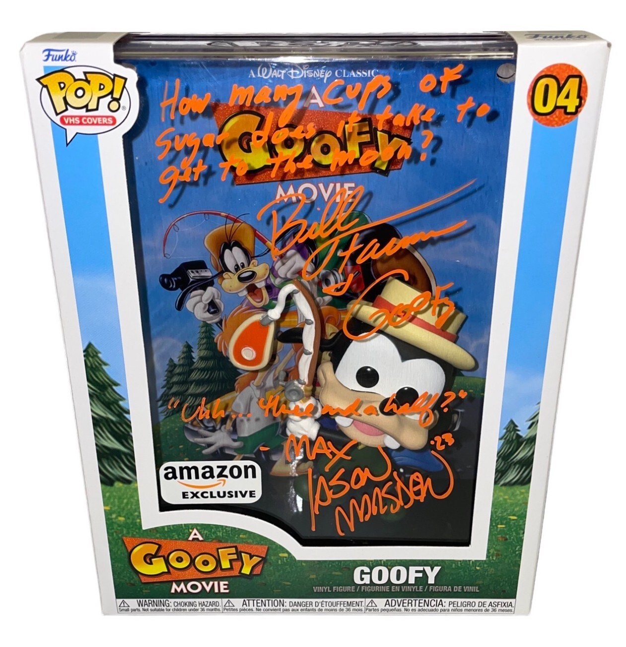 Bill Farmer &Amp; Jason Marsden Signed Funko Pop With Sketch Autograph Jsa Coa Cert