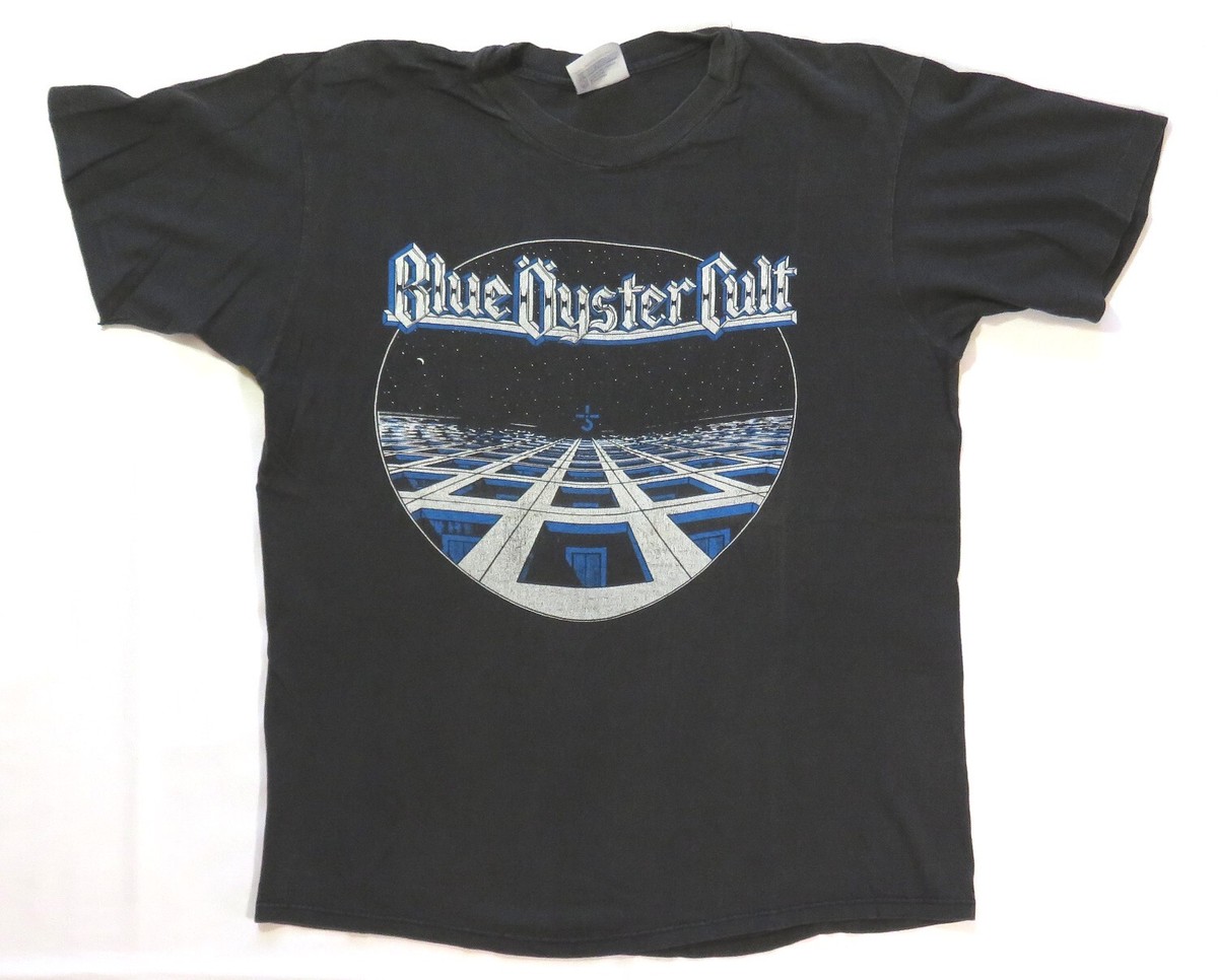 Blue Oyster Cult Vintage T Shirt 1980's Classic Logo Hard Rock