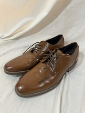 Van Heusen Men's Garrett Oxford Dress Shoes Size 10 Memory Foam Faux Leather