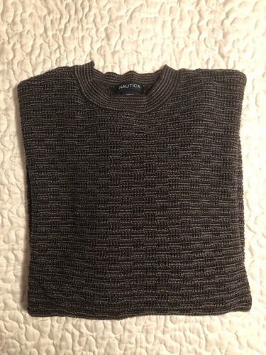 NAUTICA Men's Crew Neck Sweater (Brown) Sz XL - Cotton Modal Blend - EUC - Picture 5 of 5