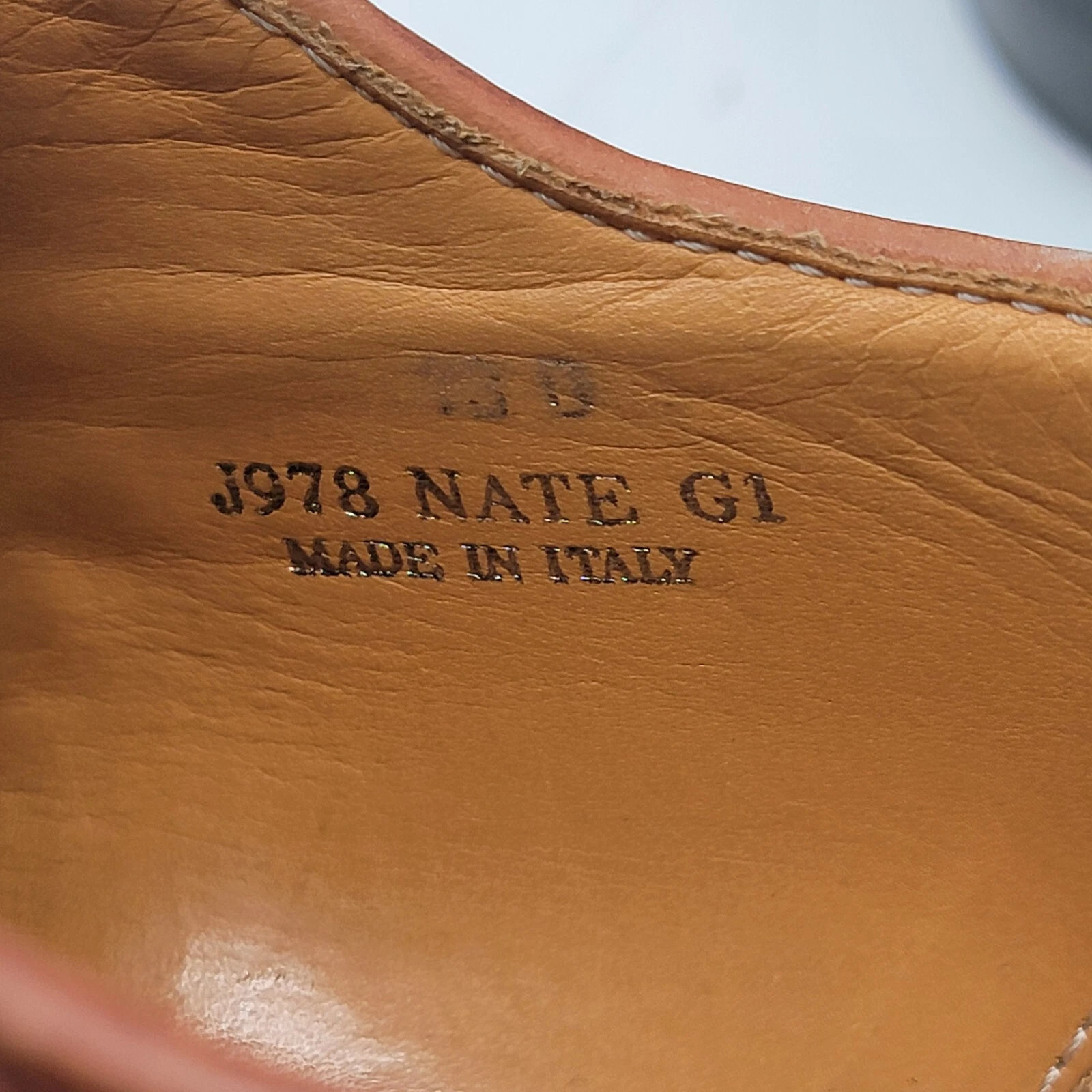 Scarpe eleganti da uomo Coach Nate taglia 13 D marrone chiaro J978